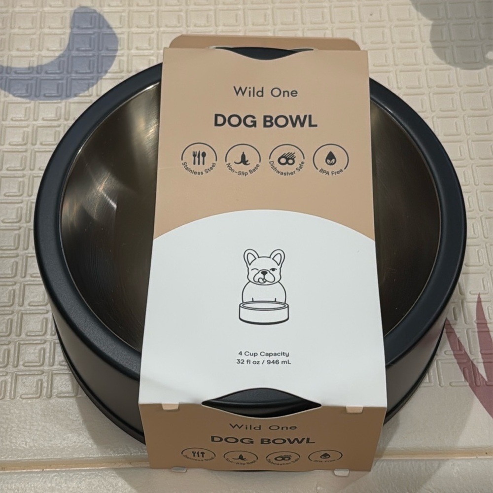 Wild One Dog Bowl (NEW WITH ORIGINAL PACKAGING)